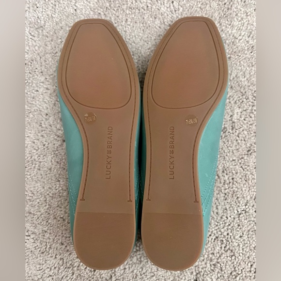 Women’s Lucky Brand Teal Ballet Flats, 7.5 - Picture 7 of 7